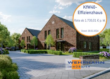 KfW40: Hochwertige und moderne Neubau-Doppelhaushälfte mit zwei Stellplätzen in Wiemerskamp 22889 Tangstedt-Wiemerskamp, Doppelhaushälfte